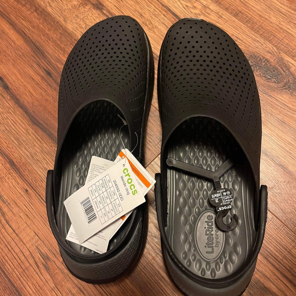 Black, slip on CROCS
